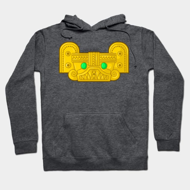 Colombian pre hispanic representation of a snake Hoodie by Drumsartco